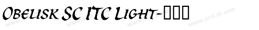 Obelisk SC ITC Light字体转换